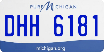 MI license plate DHH6181