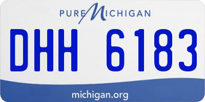 MI license plate DHH6183