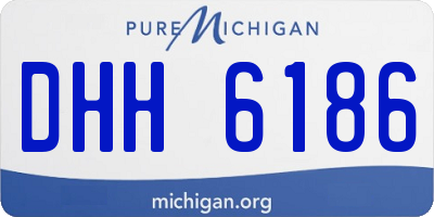 MI license plate DHH6186