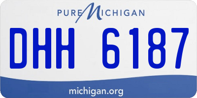 MI license plate DHH6187