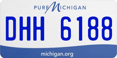 MI license plate DHH6188