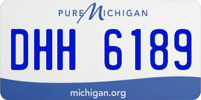 MI license plate DHH6189