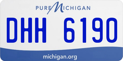 MI license plate DHH6190