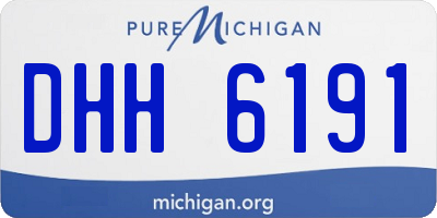 MI license plate DHH6191