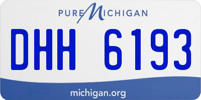 MI license plate DHH6193