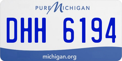 MI license plate DHH6194