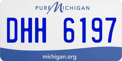 MI license plate DHH6197