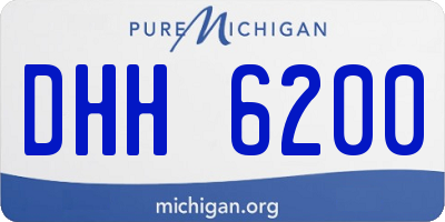 MI license plate DHH6200