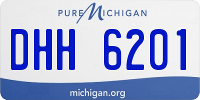 MI license plate DHH6201