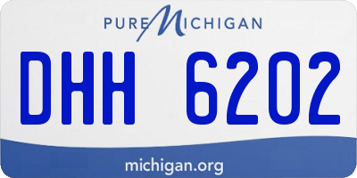 MI license plate DHH6202