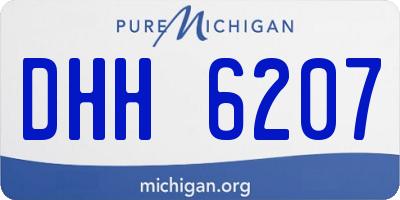 MI license plate DHH6207