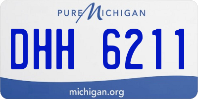 MI license plate DHH6211