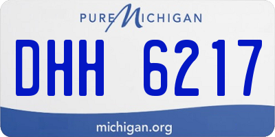 MI license plate DHH6217