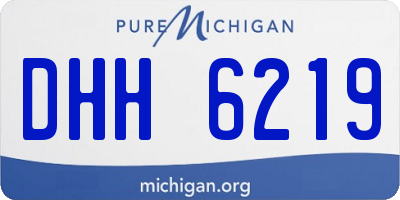 MI license plate DHH6219