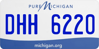 MI license plate DHH6220
