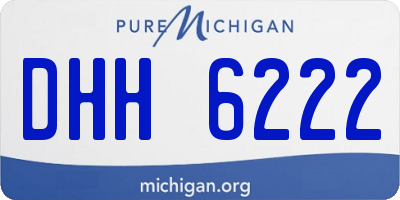 MI license plate DHH6222