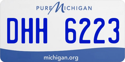 MI license plate DHH6223