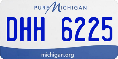 MI license plate DHH6225