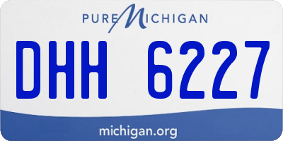 MI license plate DHH6227
