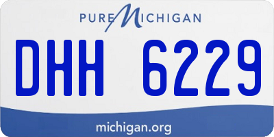 MI license plate DHH6229