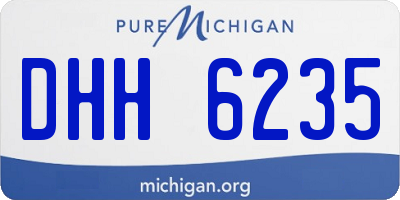 MI license plate DHH6235