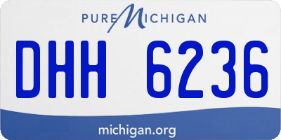 MI license plate DHH6236