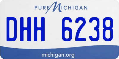 MI license plate DHH6238