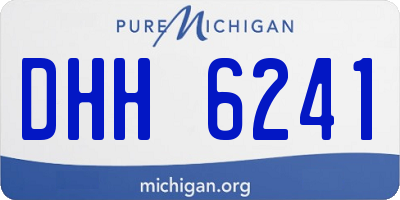 MI license plate DHH6241