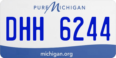 MI license plate DHH6244