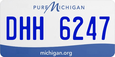 MI license plate DHH6247