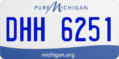 MI license plate DHH6251