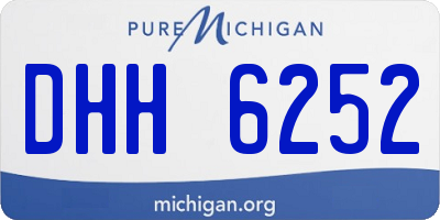 MI license plate DHH6252