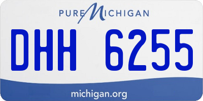 MI license plate DHH6255