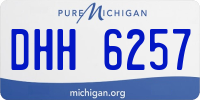 MI license plate DHH6257