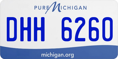 MI license plate DHH6260