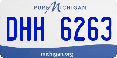 MI license plate DHH6263