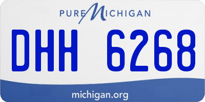 MI license plate DHH6268