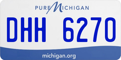 MI license plate DHH6270