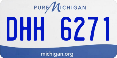 MI license plate DHH6271