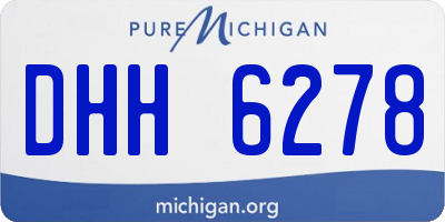 MI license plate DHH6278