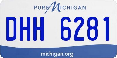 MI license plate DHH6281