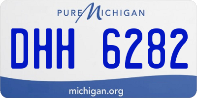 MI license plate DHH6282
