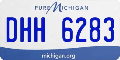 MI license plate DHH6283