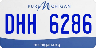 MI license plate DHH6286