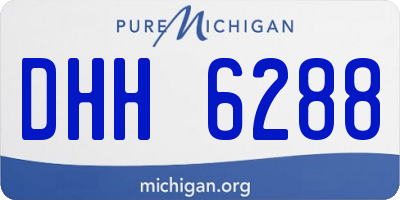 MI license plate DHH6288