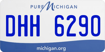 MI license plate DHH6290