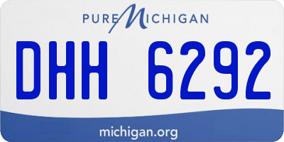 MI license plate DHH6292