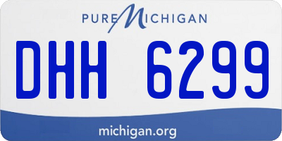 MI license plate DHH6299