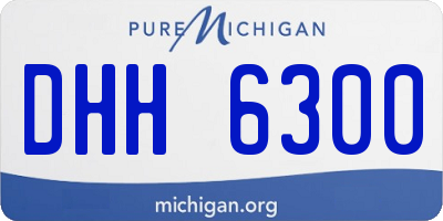 MI license plate DHH6300