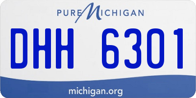 MI license plate DHH6301